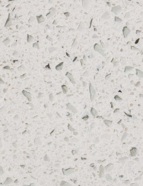 mirror white quartz worktop slab