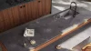 rugged concrete quartz worktop