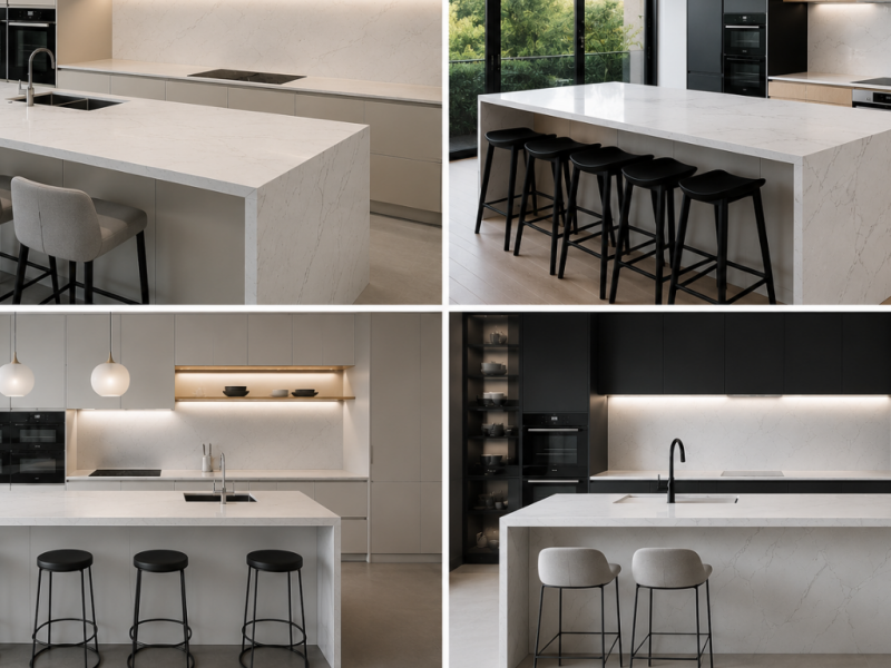 Best Kitchen Styles for Carrara Quartz Worktops