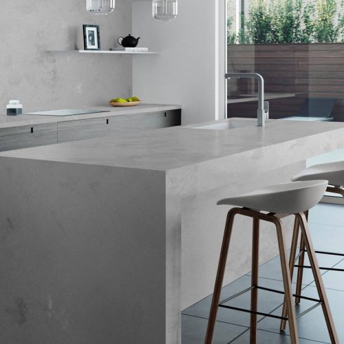 Concrete Oyster Kitchen Island