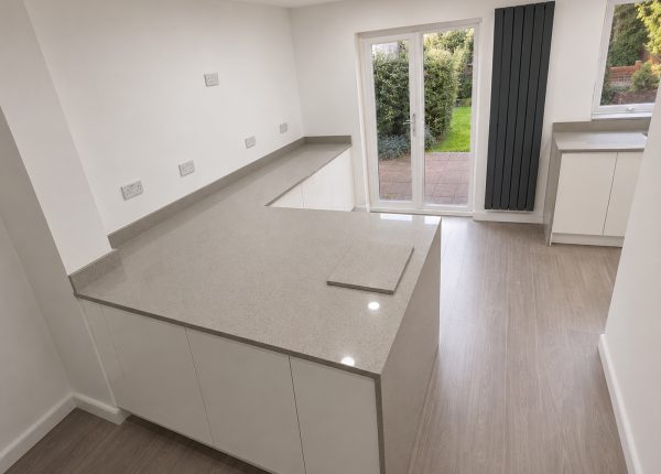 Thorne’s quartz worktop project, Silver Starburst Quartz in Colchester, 2026 image-2